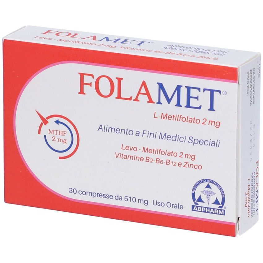 Folamet - Integratore Alimentare con 30 Compresse