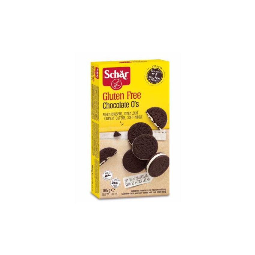 Schar Chocolate O's - Biscotti Cioccolato Senza Glutine, 165g