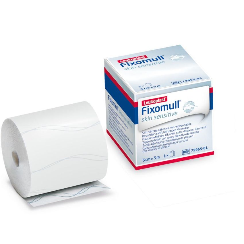 Leukoplast Fixomull Gentle Touch - Garza di Fissaggio Ritagliabile 5mx5cm