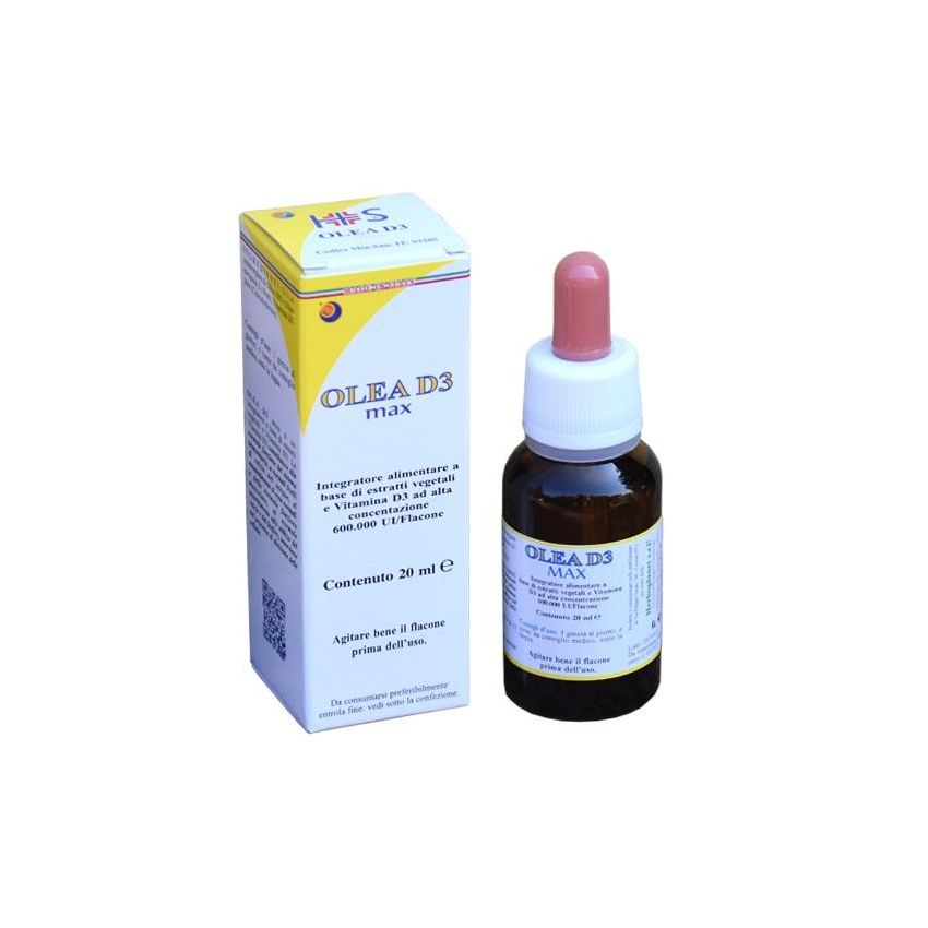 Olea Max D3 Gocce - Integratore Vitamina D3 - 20ml