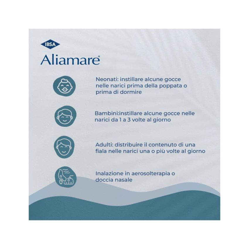 Aliamare Iper - Soluzione Ipertonica in Flaconcini da 5ml, 25 Pezzi