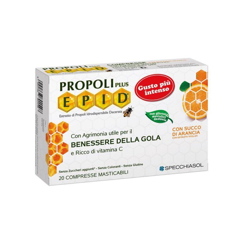 Epid Plus Propoli con Arancia: Masticabili Compresse da 20