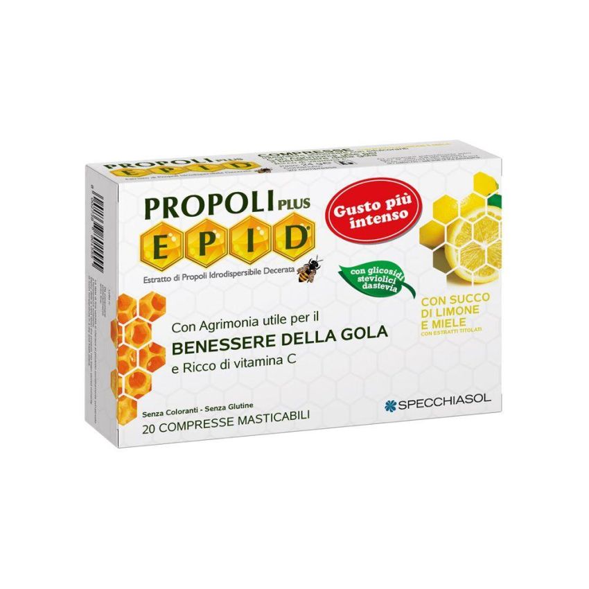 Miele Limone Propoli Epid Plus - 20 Compresse Masticabili