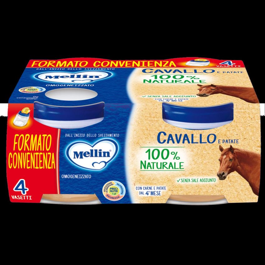 Mellin Omogeneizzato di Cavallo 4x80g