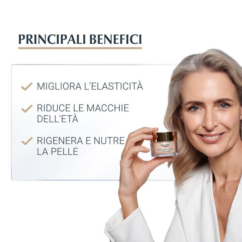 Eucerin Hyaluron-Filler + Elasticity Crema Notturna Rigenerante 50ml