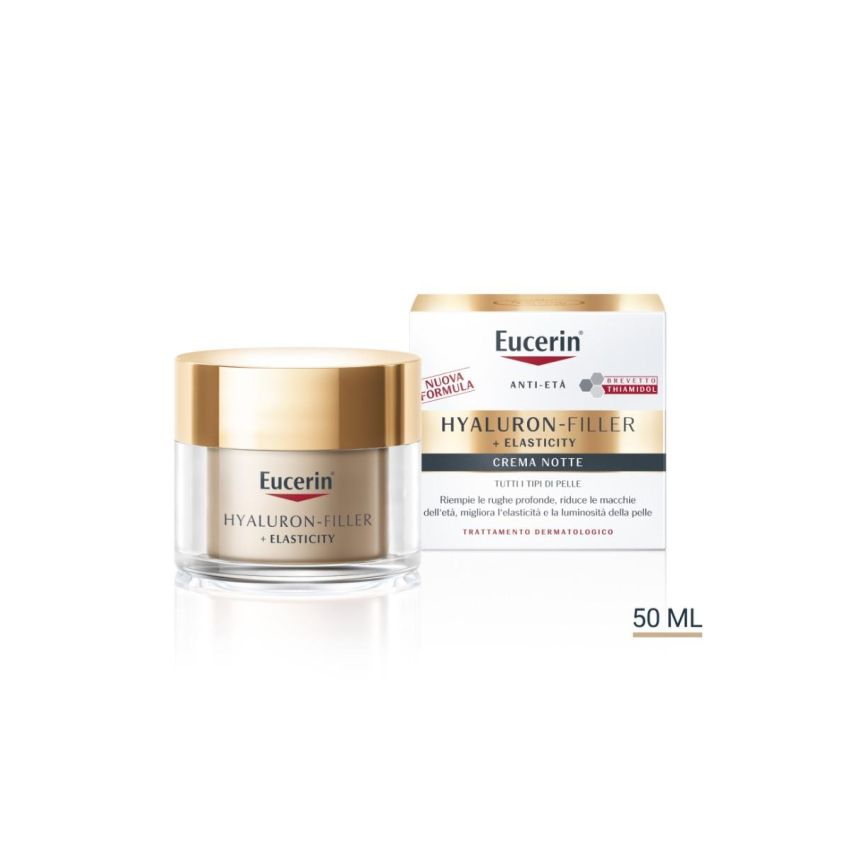Eucerin Hyaluron-Filler + Elasticity Crema Notturna Rigenerante 50ml