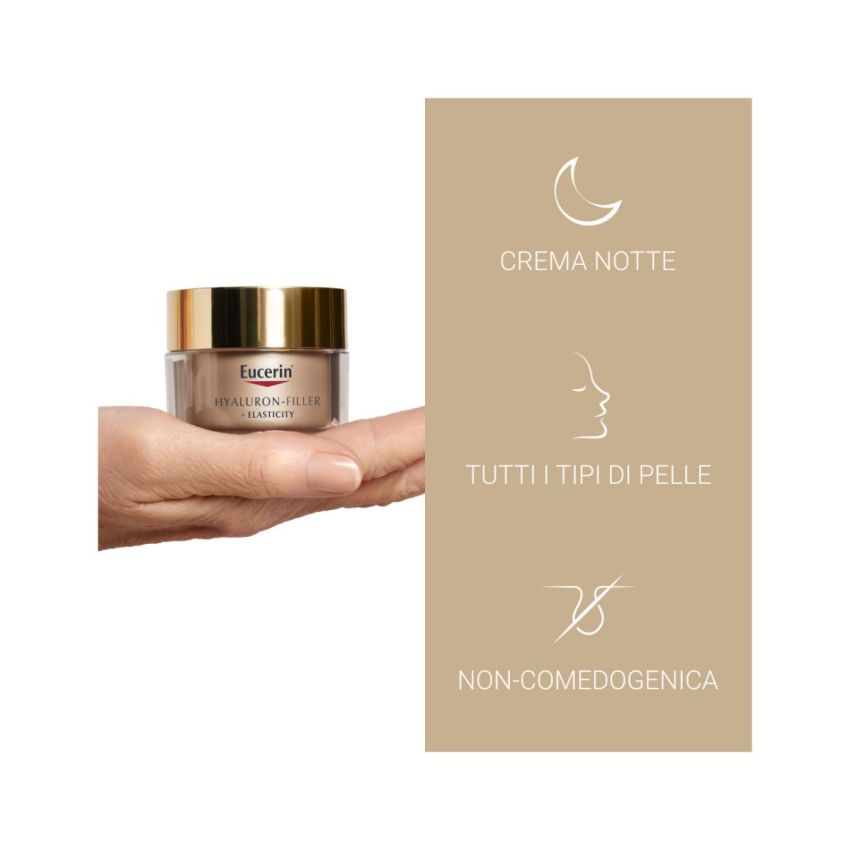 Eucerin Hyaluron-Filler + Elasticity Crema Notturna Rigenerante 50ml