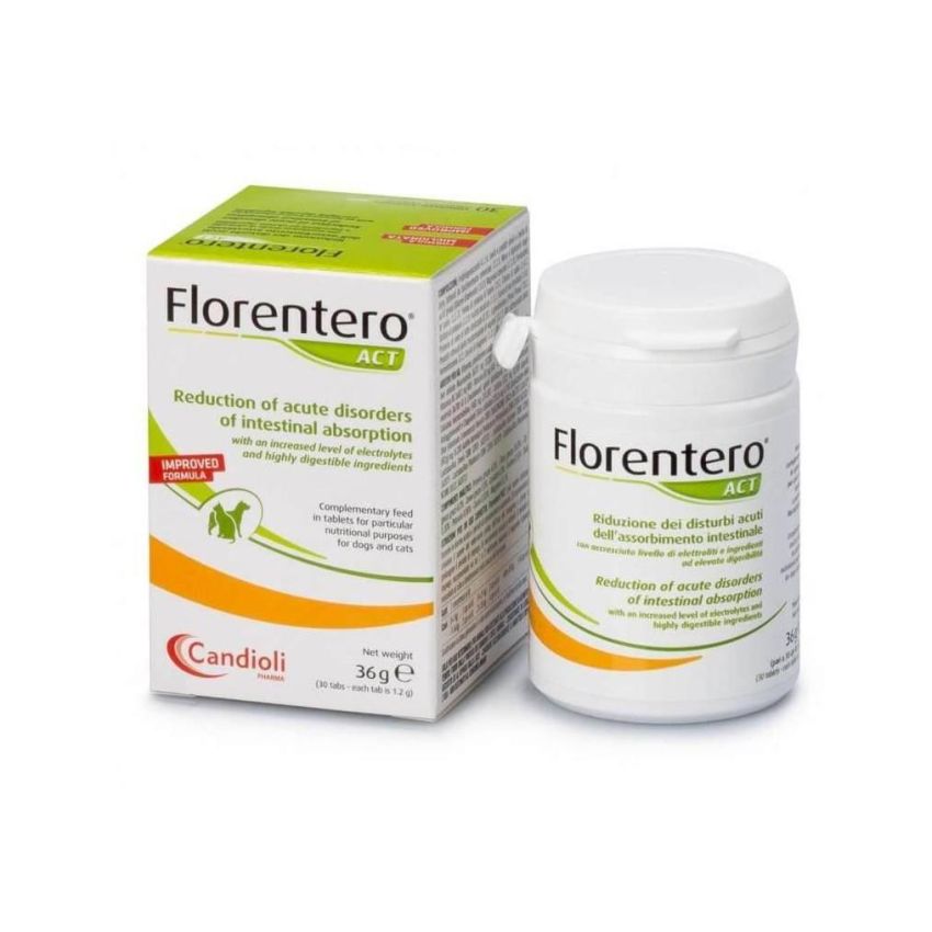 Florentero Act - Integratore Alimentare per Cani e Gatti, 30 Compresse