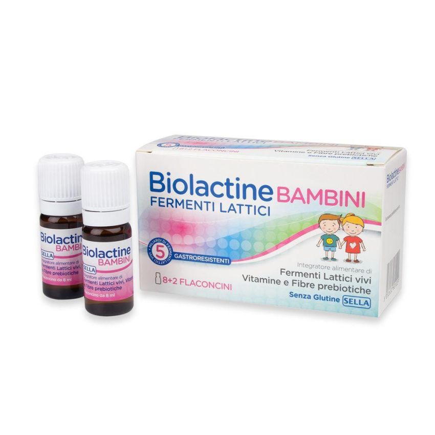 Biolactine Pediatrico: 10 Flaconi da 8ml per Bambini