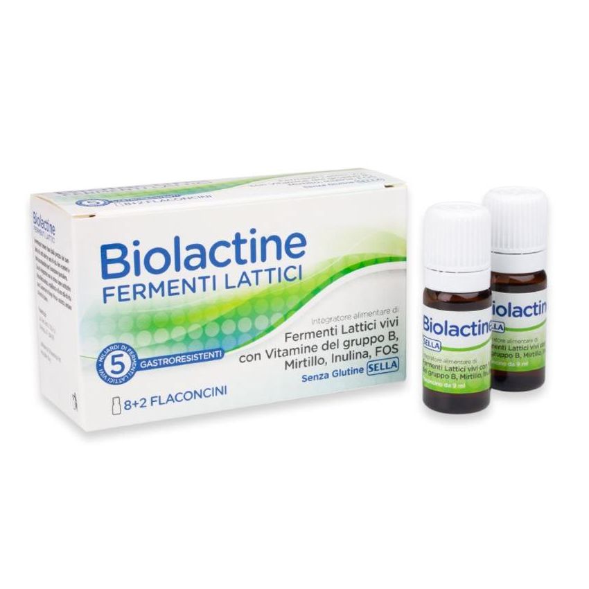 Biolactine Probiotici da 5 Miliardi - Confezione da 10 fiale da 9ml