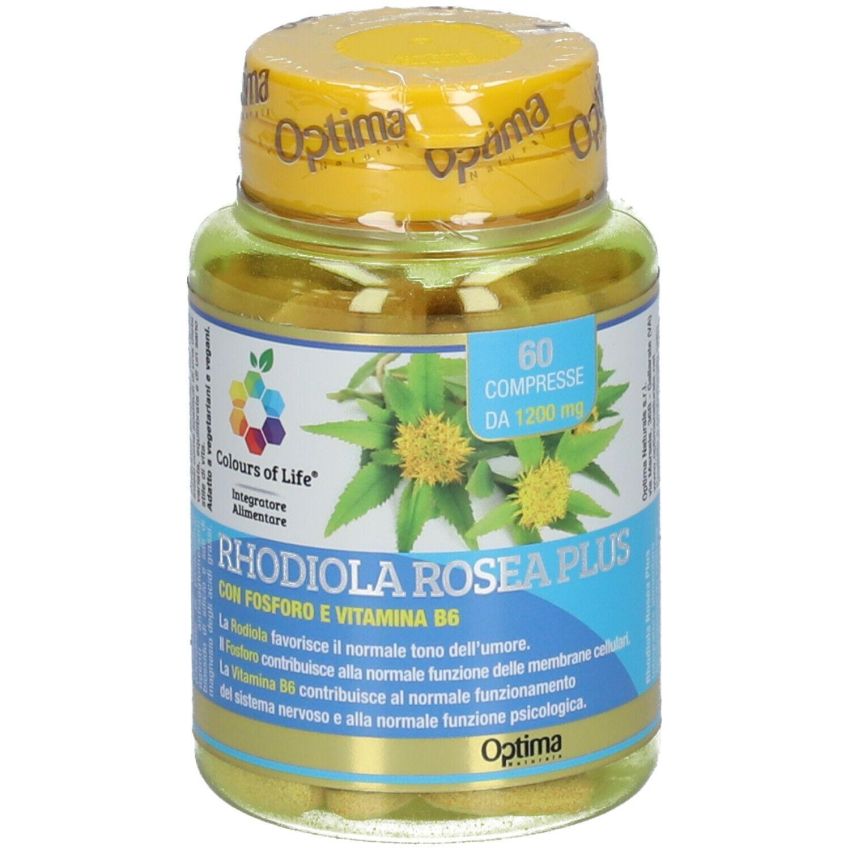 Colours of Life Rhodiola Rosea Potenziata - 60 Compresse da 1200mg