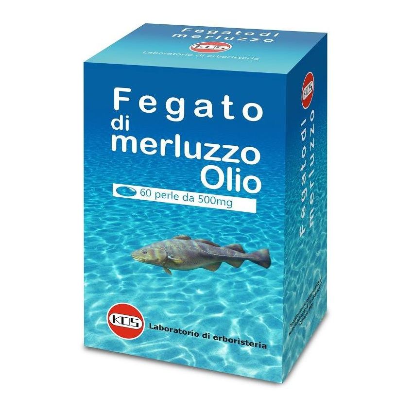 Kos Perle di Fegato di Merluzzo - 60 Perle da 500mg