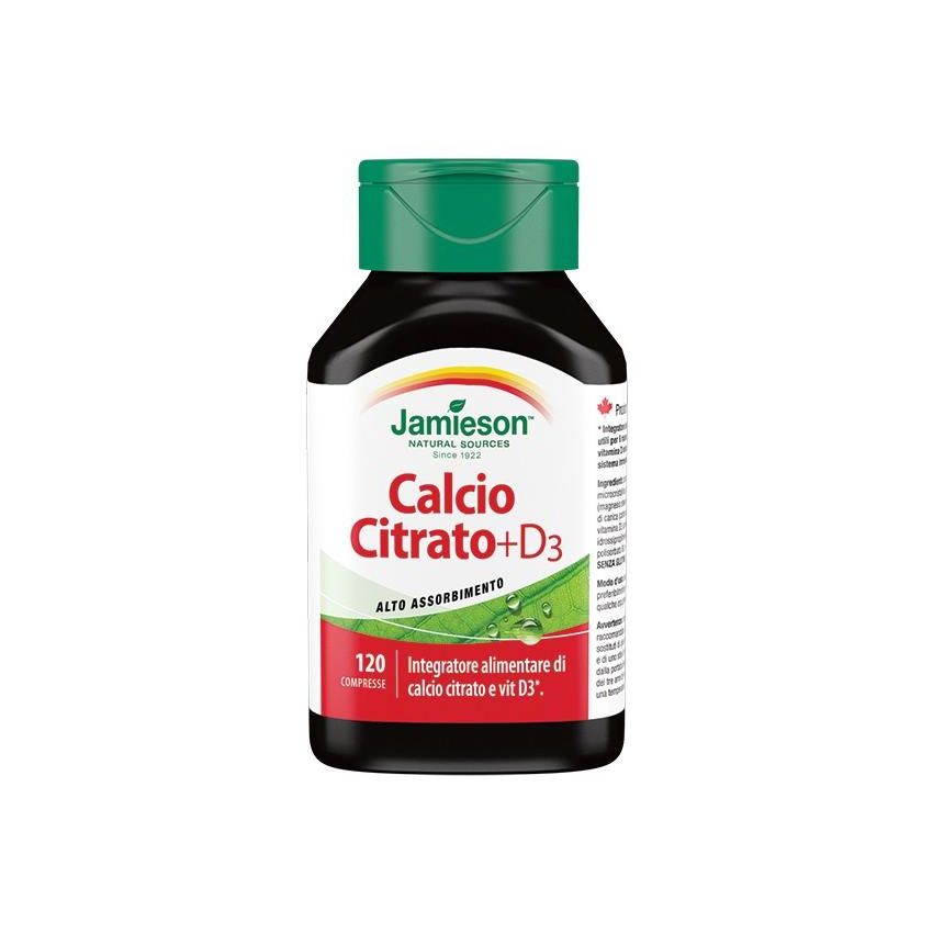 Calcio Citrato + Vitamina D3 di Jamieson - 120 Compresse