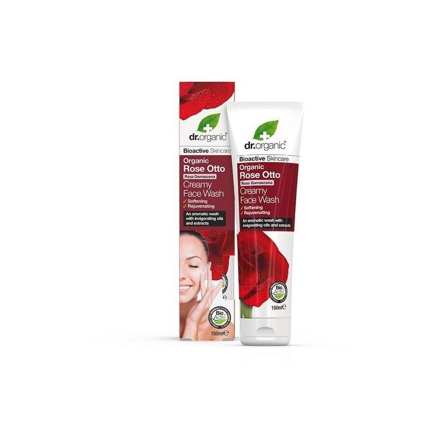 Detergente Viso Rigenerante Dr Organic Rose Otto 150ml