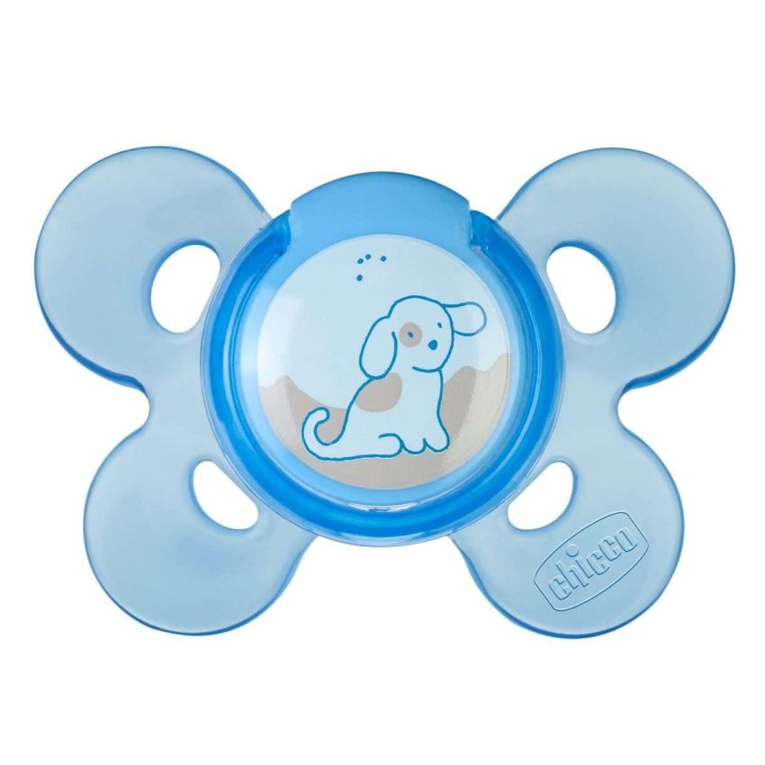Chicco Physio Comfort Soother Silicone per Bambini 0-6 Mesi, Confezione da 2