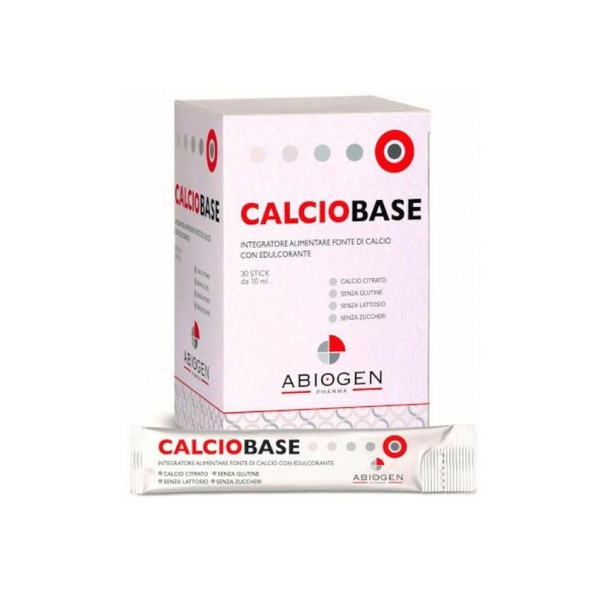 Calciobase Supplemento di Calcio - 30 Stick da 10ml