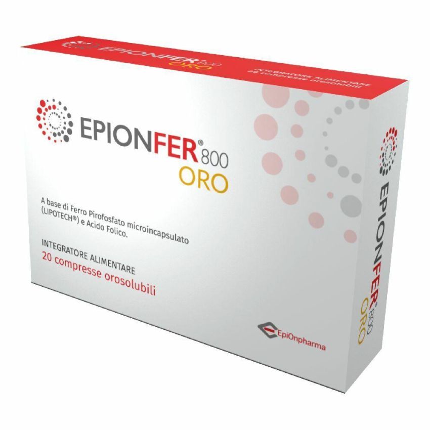 Epionfer 800 Gold - Compresse Orosolubili, Confezione da 20