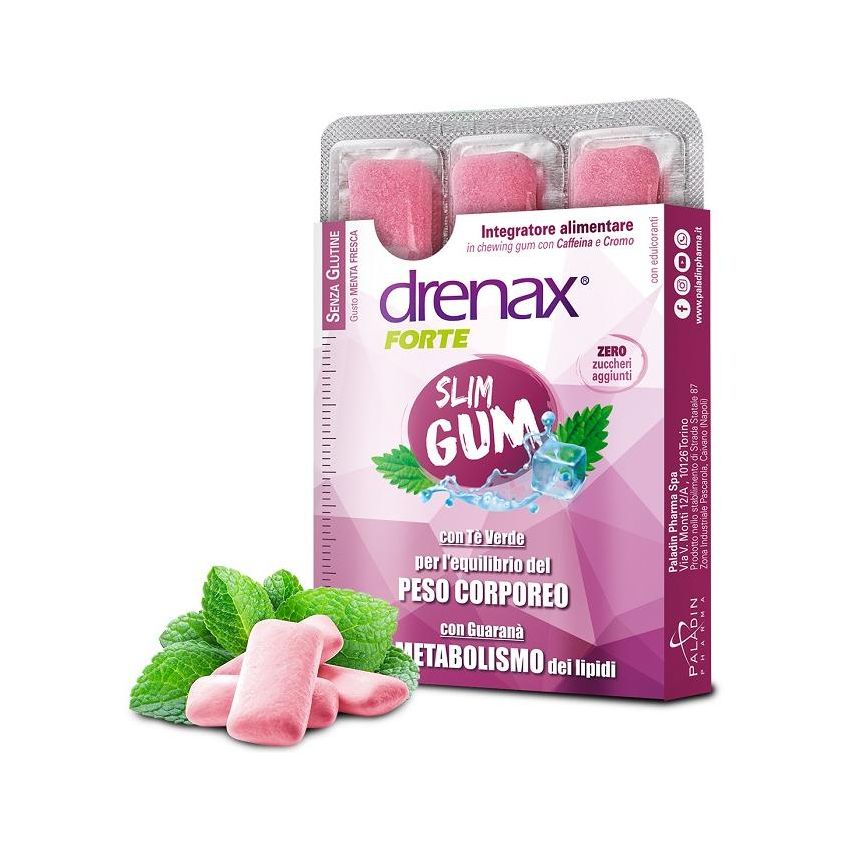 Drenax Forte Slimming Chewing Gum - Confezione da 9