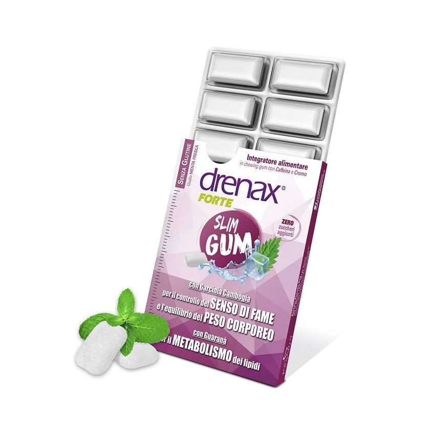 Drenax Forte Slimming Chewing Gum - Confezione da 9