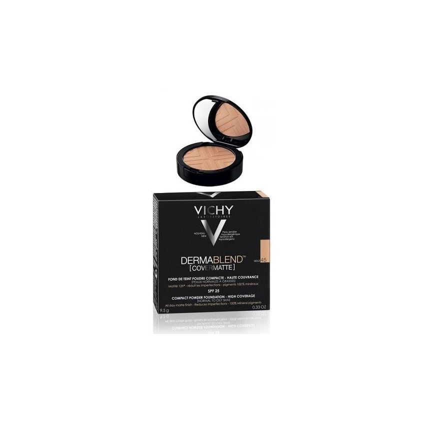 Vichy Dermablend Fondotinta Minerale Coprente in Polvere Compatto 10g