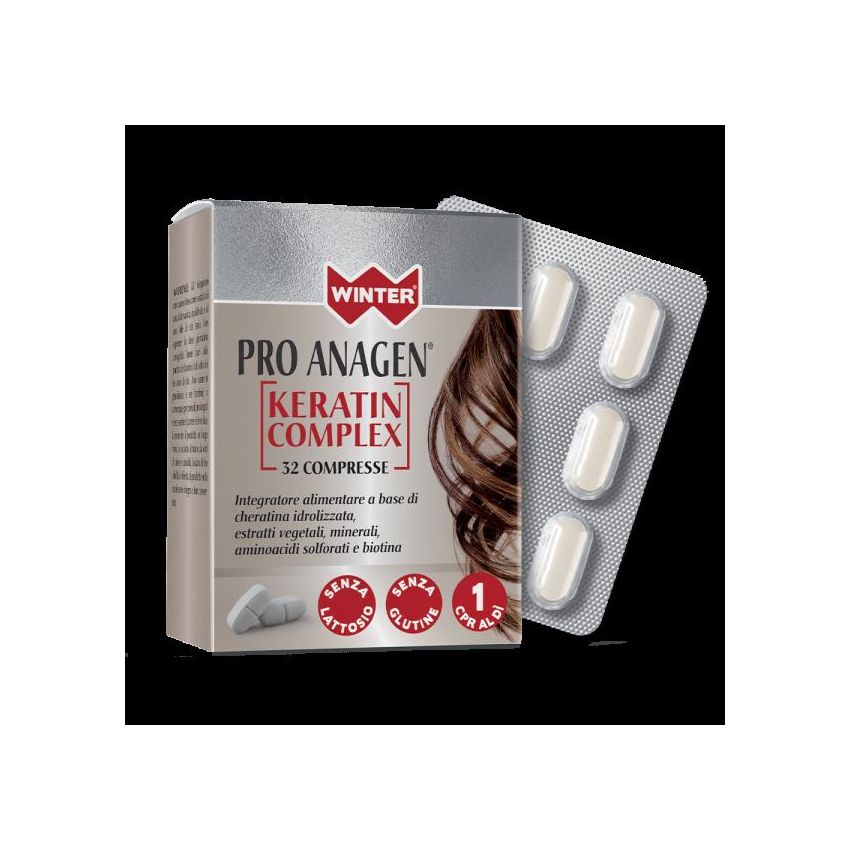 Anagen Keratin Complex Winter Pro - Compresse Rigeneranti per Capelli 32 Pezzi