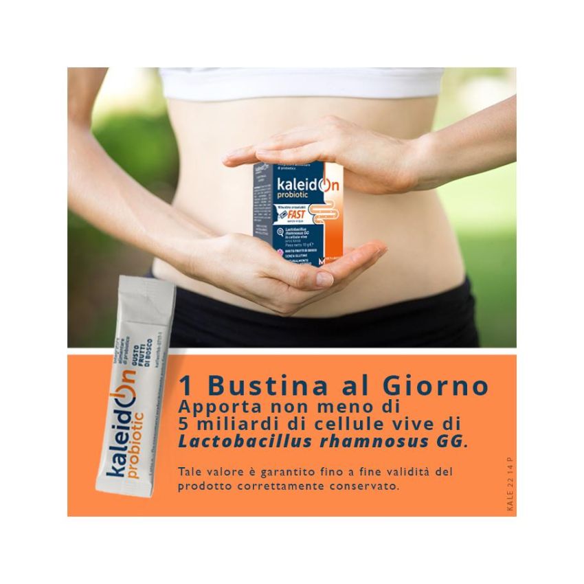 Kaleidon Probiotic Orosolubili - Sapore Frutti di Bosco, 10 Bustine