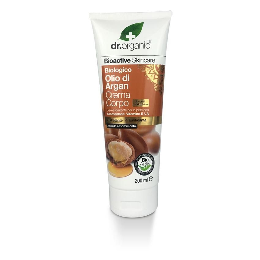 Crema Corpo Nutriente Dr Organic all'Argan - 200ml
