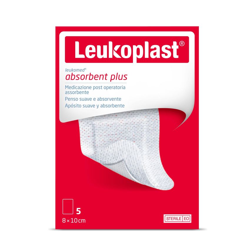 Leukomed Medicazione in Tessuto Non Tessuto, 8x10cm, 5 Pezzi