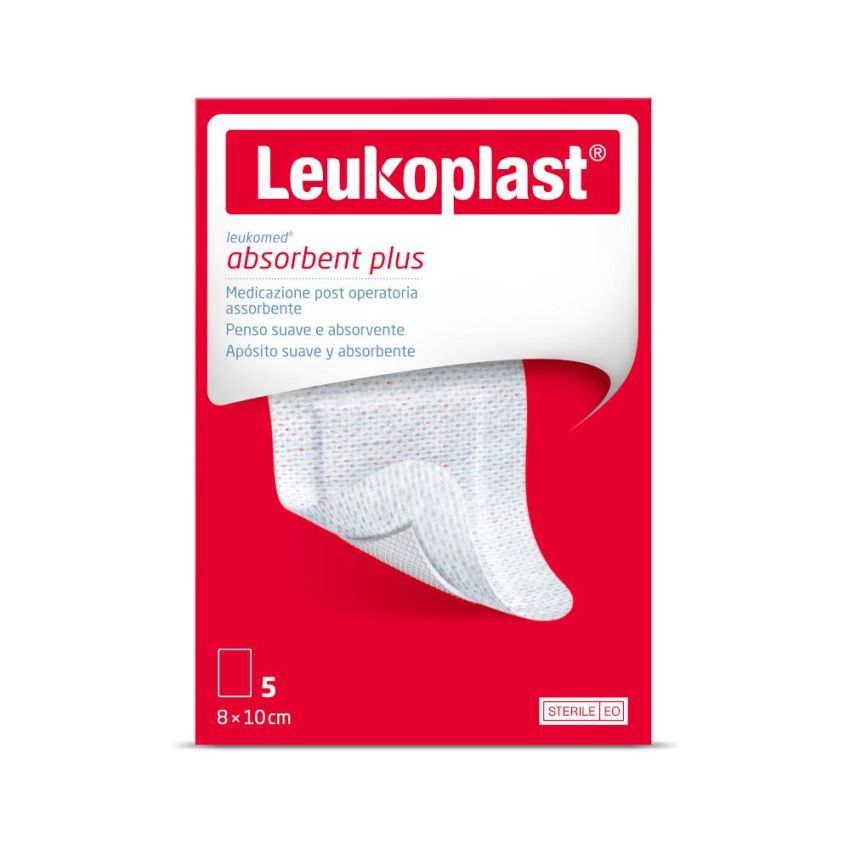 Leukomed Medicazione in Tessuto Non Tessuto, 8x10cm, 5 Pezzi