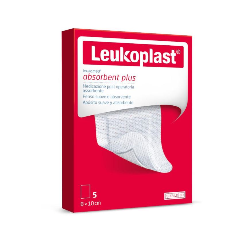 Leukomed Medicazione in Tessuto Non Tessuto, 8x10cm, 5 Pezzi