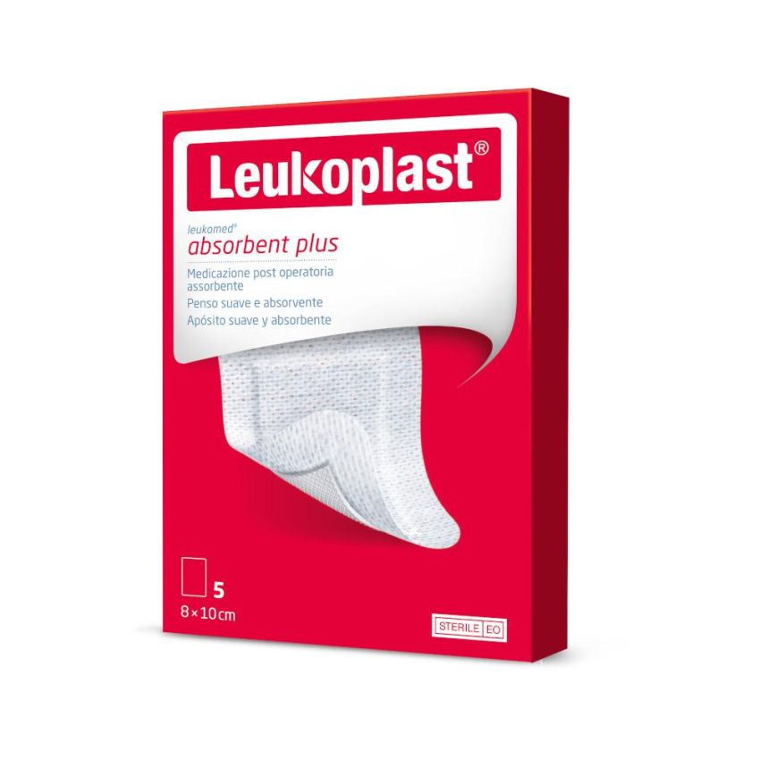 Leukomed Medicazione in Tessuto Non Tessuto, 8x10cm, 5 Pezzi