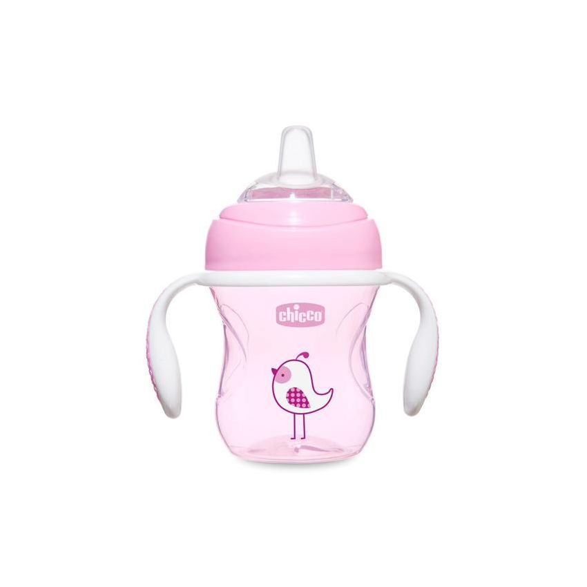 Chicco Tazza di Transizione Rosa per Bambini dai 4 Mesi, 1 Pezzo