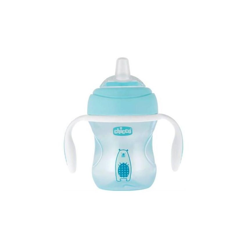 Chicco Tazza di Transizione Azzurra per Bambini da 4 Mesi+