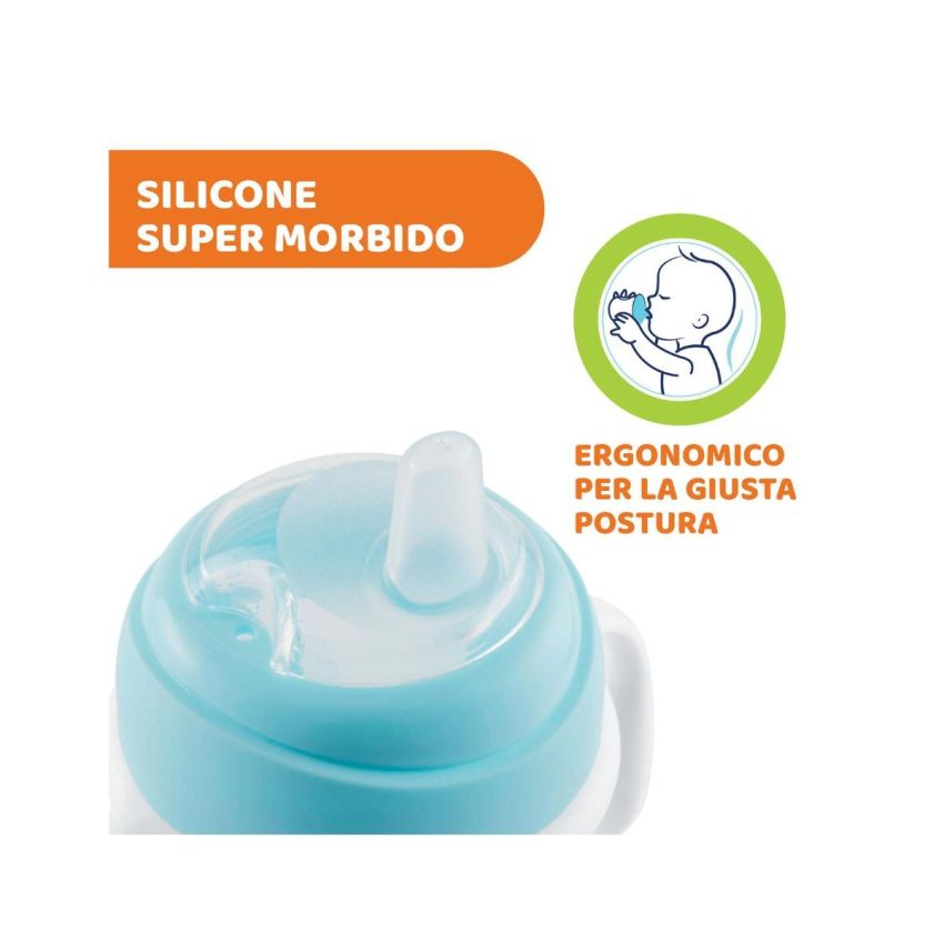Tazza di Transizione Gialla Chicco 200ml per Bambini dai 4 mesi
