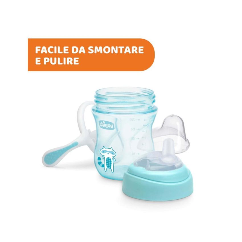 Tazza di Transizione Gialla Chicco 200ml per Bambini dai 4 mesi