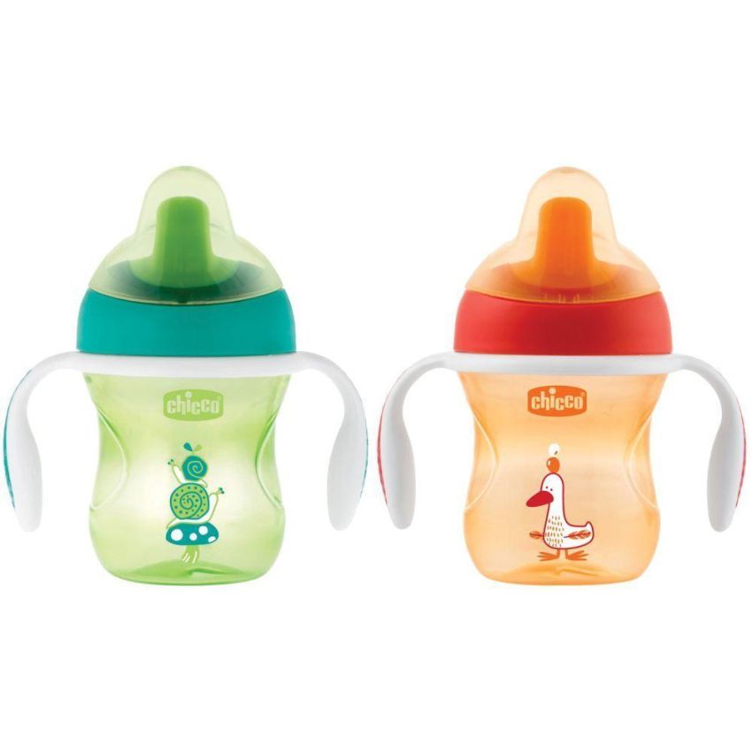 Tazza di Apprendimento Neutra Chicco per Bambini di 6 Mesi+