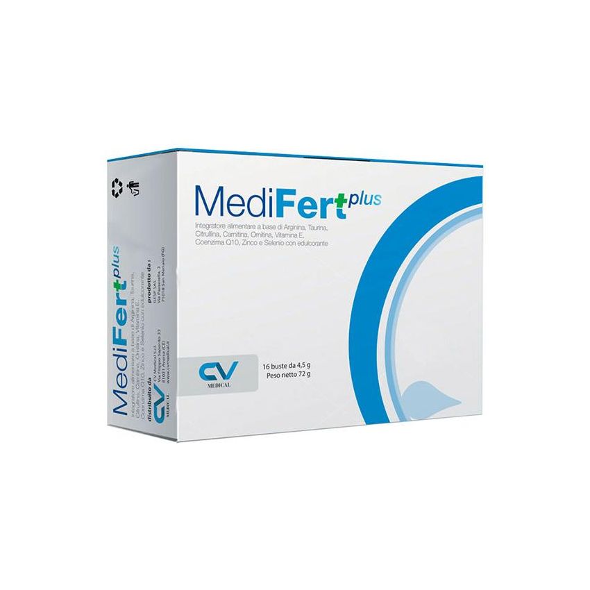 Medifert Plus - Integratore Alimentare in Polvere - 16 Bustine da 4,5g