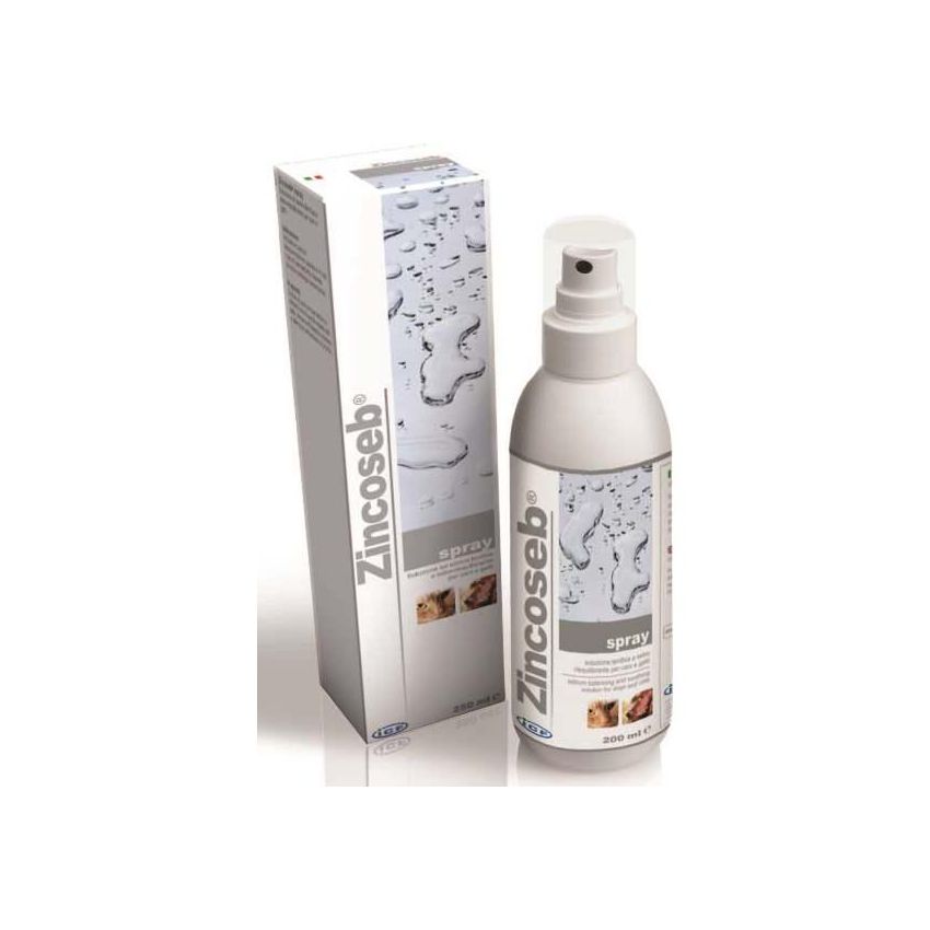 Zincoseb Skin Care Spray 200ml - Soluzione Dermatologica per Animali