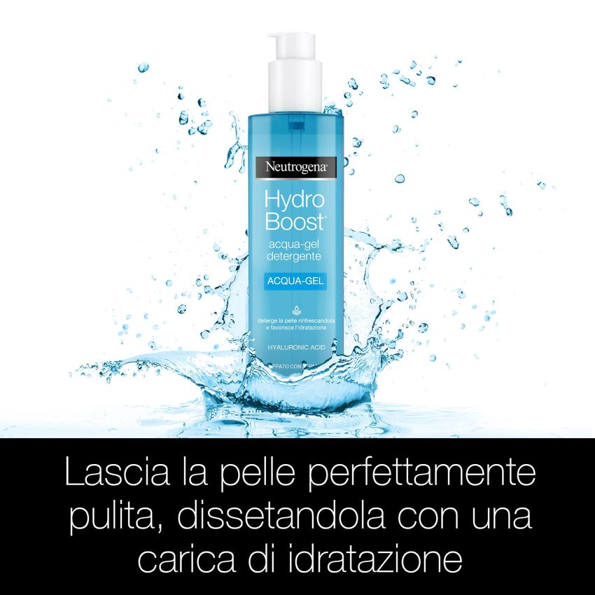 Neutrogena Hydro Boost Gel Detergente Idratante in Acqua, 200ml