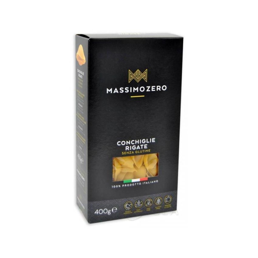 Massimo Zero Conchiglie Rigate di Alta Qualità, 400g