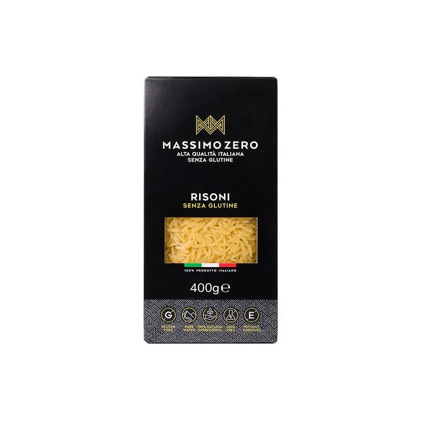 Massimo Zero Risoni Pasta di Alta Qualità, 400g