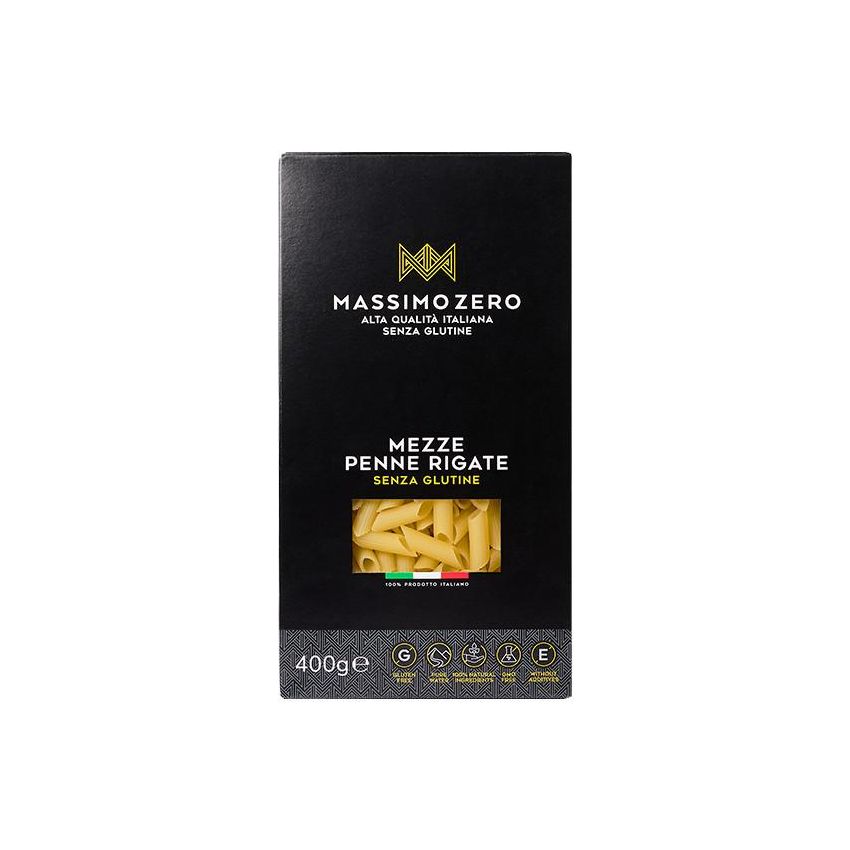 Massimo Zero Mezze Penne Rigate - Senza Glutine, 400g