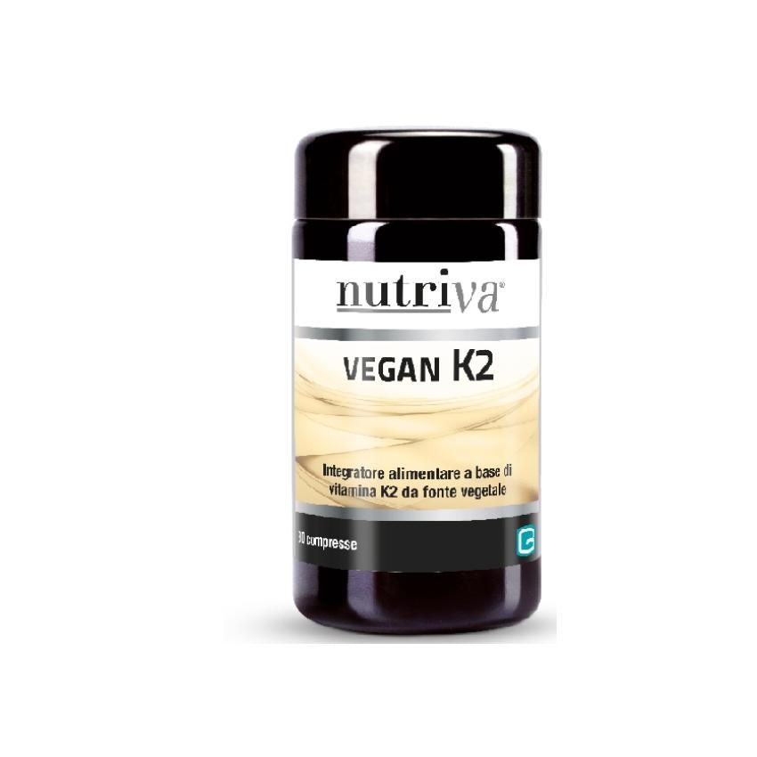 Nutriva Vegan K2 - Integratore Alimentare con 30 Compresse