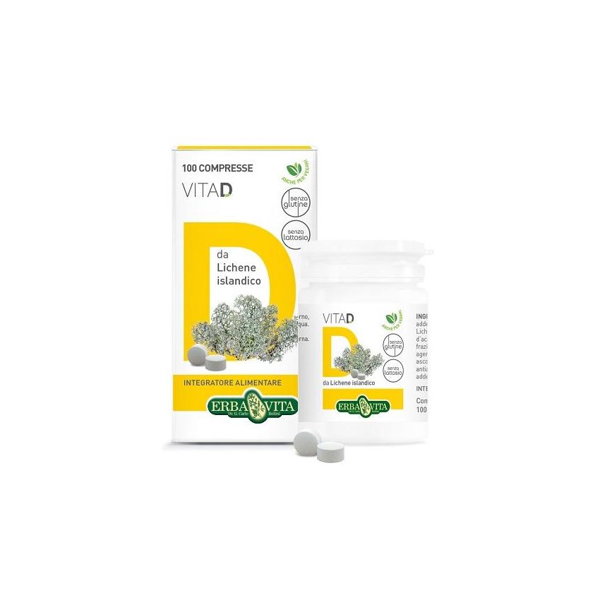 Erba Vita Vita D - 100 Compresse Orosolubili, 20g