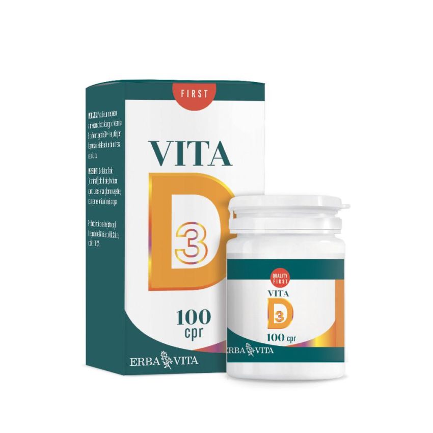 Erba Vita Vita D - 100 Compresse Orosolubili, 20g