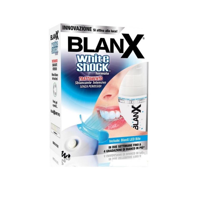 Blanx White Shock Trattamento per Sbiancamento Intenso con Bite