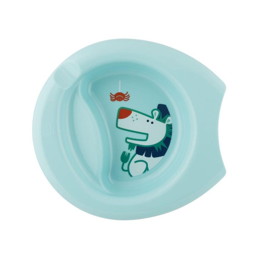 Ciotola Chicco Facile Imbocco per Bambini dai 6 Mesi, Azzurro