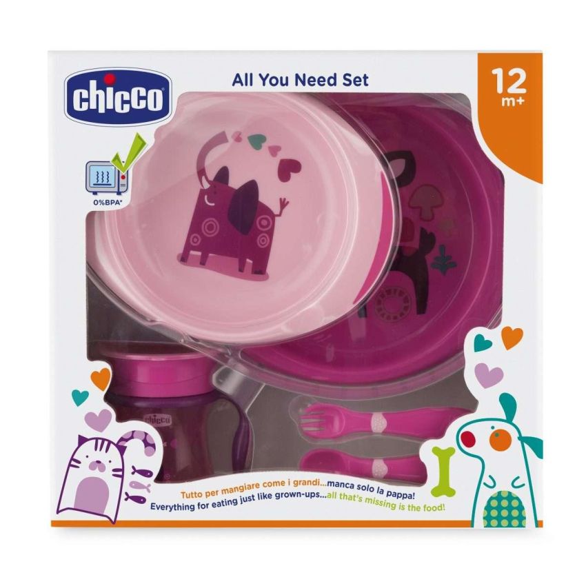 Chicco Set Mealtime per Bambine da 12 Mesi