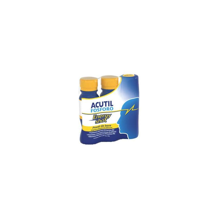 Acutil Fosforo Energy Boost Shot - Pacchetto da 3 x 60ml