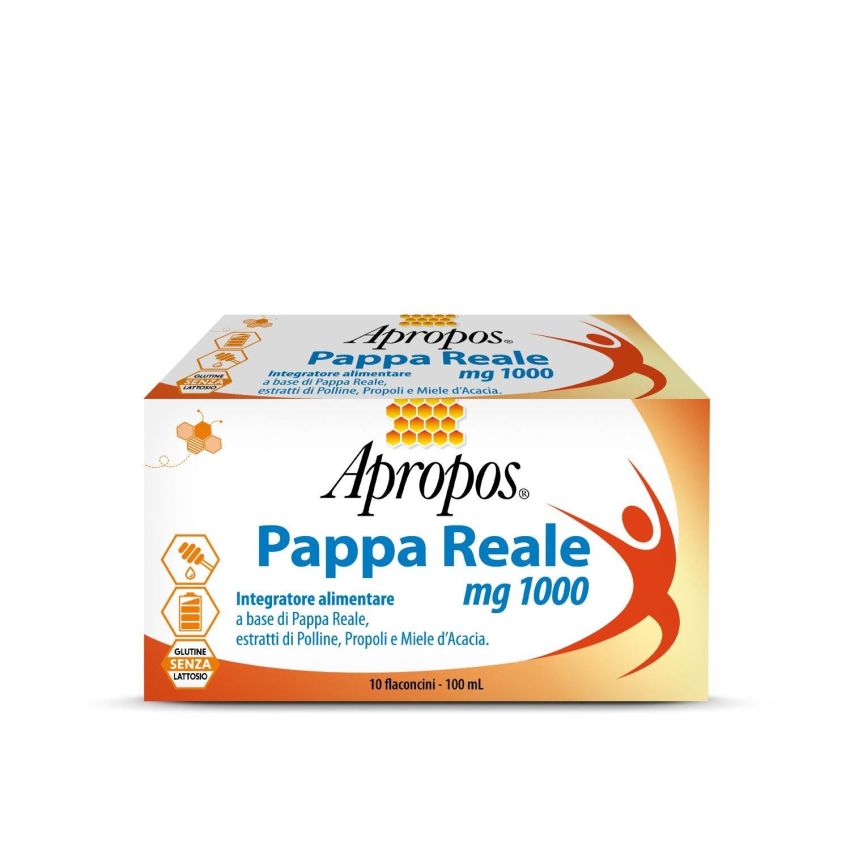 Apropos Vita+ Pappa Reale Extra Strong - 1000mg, 10 Ampolle da 10ml